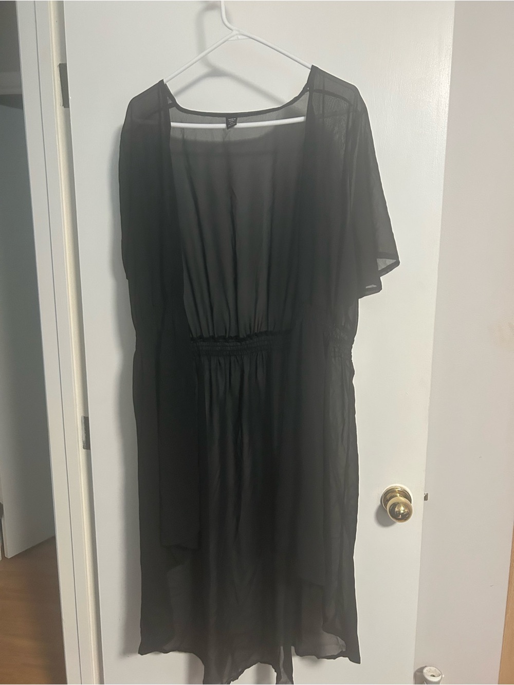 SHEIN Curve Black Dress - Flowing Chiffon Style